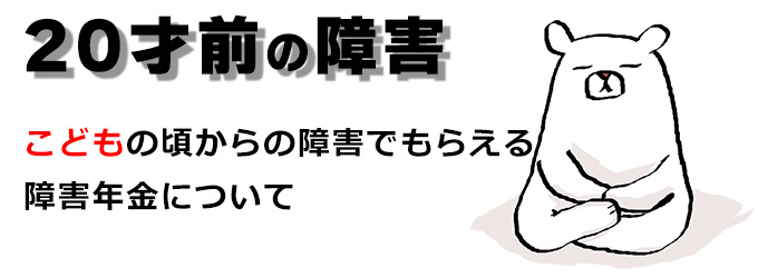 二十歳前障害基礎年金の説明